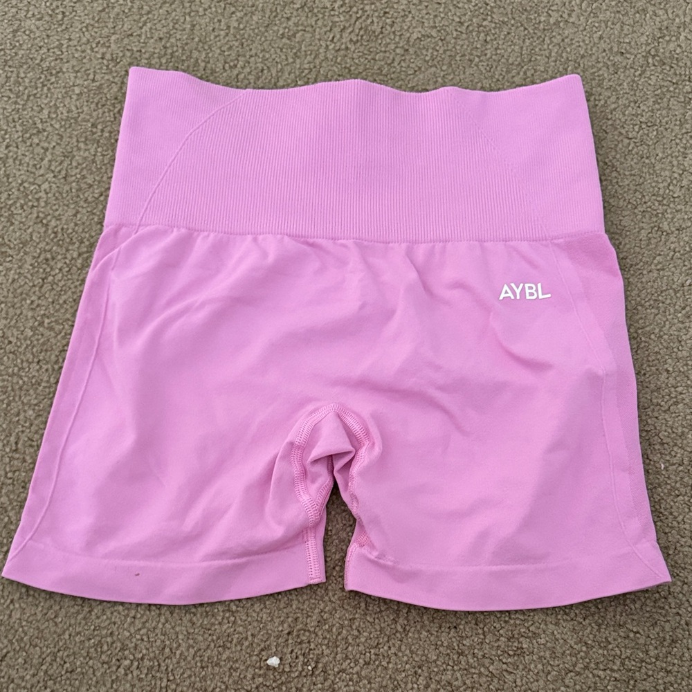 AYBL Pink High-Waist Bike Shorts